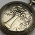 Antique good working Cima gold-plated flower engraving case pocket watch
