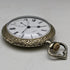 Antique good working Cima gold-plated flower engraving case pocket watch