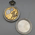 Antique good working Cima gold-plated flower engraving case pocket watch