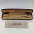 British Vintage Yard O Red Rolled Gold Hexagon Propelled Pencil in Case