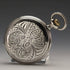 Around 1913 Antique Zenith pocket watch Art Nouveau engraving Hunter case on silver side Works well