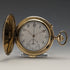 Around 1918 Antique Le Phare minute repeater & chronograph pocket watch gold plated hunter case refurbished