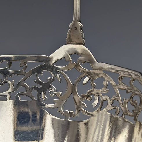 1929 British Vintage Sterling Silver Sugar Basket 100g Walker and Hall