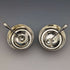 1870 British Antique Pure Silver Salt Dish & Spoon Pair 80g Martin and Hall