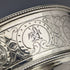 1870 British Antique Pure Silver Salt Dish & Spoon Pair 80g Martin and Hall