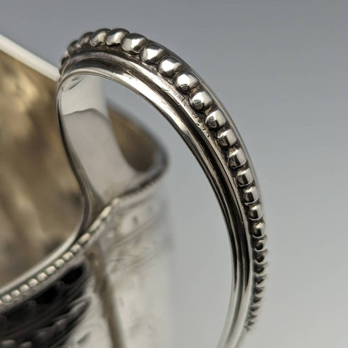 1872 British Antique Sterling Silver Cream Jug 138g Martin and Hall