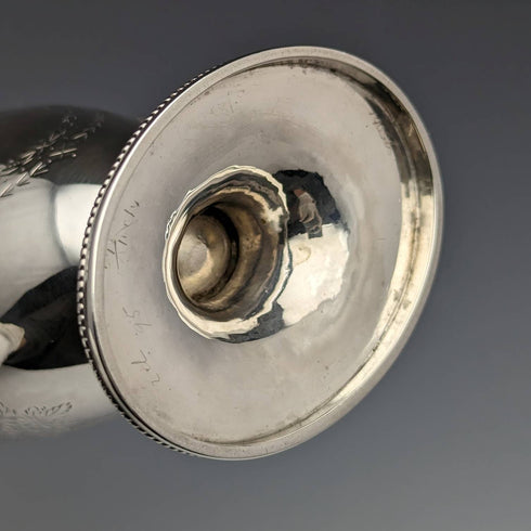 1872 British Antique Sterling Silver Cream Jug 138g Martin and Hall