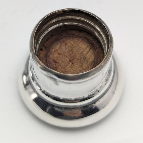 1915 年英國古董純銀蓋玻璃瓶一對 Walker 和 Hall