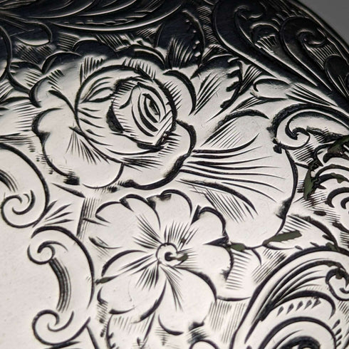 1880 年英國古董純銀蓋玻璃瓶 Arnold and Lewis