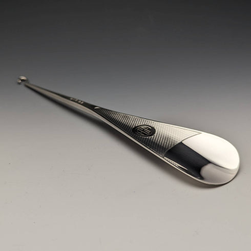 1930 British Vintage Sterling Silver Shoehorn & Button Hook Mappin and Webb