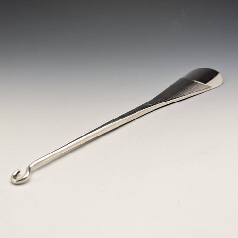1930 British Vintage Sterling Silver Shoehorn & Button Hook Mappin and Webb