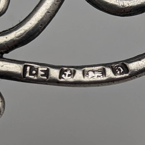 1878 British Antique Sterling Silver Small Loupe Magnifying Glass Lawrence Emanual