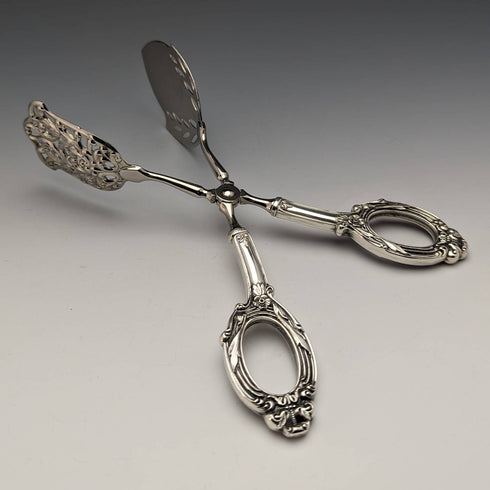 アンティーク 純銀ハンドル ケーキトング WEB Silver Company