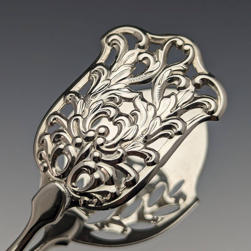 アンティーク 純銀ハンドル ケーキトング WEB Silver Company