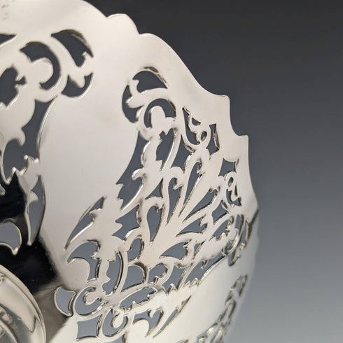 Around 1922 British antique silver plate compote/tazza diameter 22cm Mappin and Webb