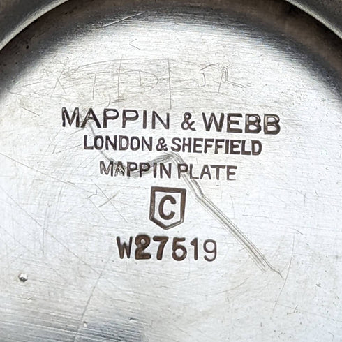 Around 1922 British antique silver plate compote/tazza diameter 22cm Mappin and Webb