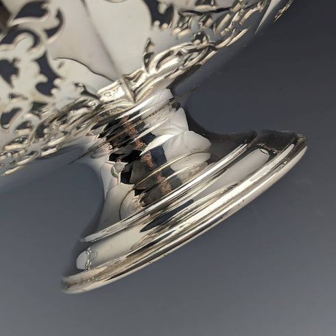 Around 1922 British Antique Silver Plated Compote/Tazza Diameter 24cm Mappin and Webb