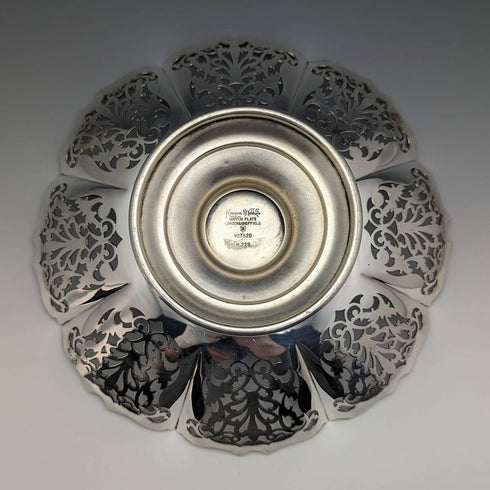 Around 1922 British Antique Silver Plated Compote/Tazza Diameter 24cm Mappin and Webb