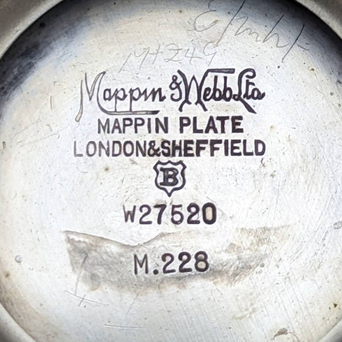 Around 1922 British Antique Silver Plated Compote/Tazza Diameter 24cm Mappin and Webb