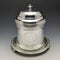 Around 1896 British Antique Silver Plated Biscuit Barrel Henry Bourne