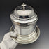 Around 1896 British Antique Silver Plated Biscuit Barrel Henry Bourne