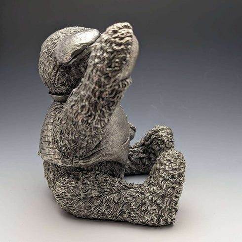 UK Country Artists Super Large Teddy Bear Sterling Silver Sculpture Figurine World Limited 100