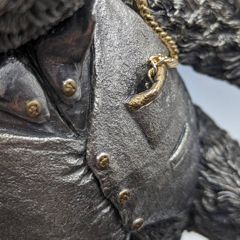 英國鄉村藝術家超大泰迪熊純銀雕塑雕像世界限量 100 個