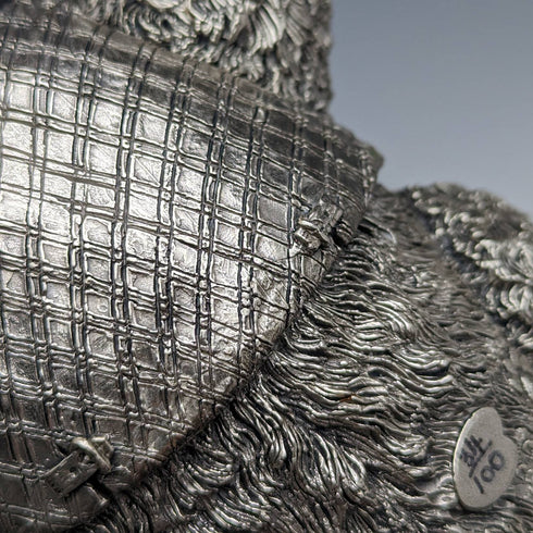 英國鄉村藝術家超大泰迪熊純銀雕塑雕像世界限量 100 個