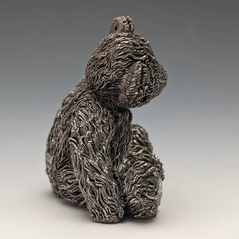 英国 カントリーアーティスト社 テディベア 純銀張り彫刻 フィギュリン