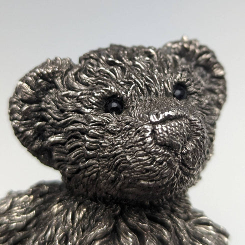 英国 カントリーアーティスト社 テディベア 純銀張り彫刻 フィギュリン