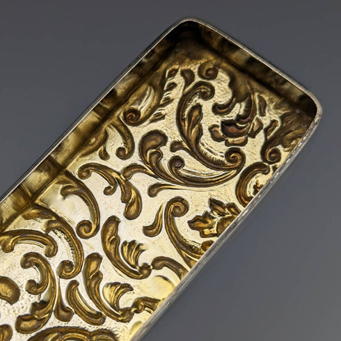 1906 年英國古董切割玻璃帽子針盒帶純銀蓋亨利·威廉姆森