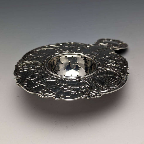 1900 British Antique Sterling Silver Tea Strainer 65g