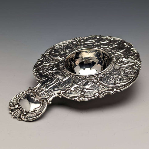 1900 British Antique Sterling Silver Tea Strainer 65g
