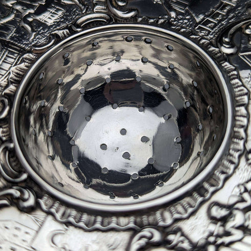 1900 British Antique Sterling Silver Tea Strainer 65g