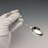 Cuchara de recuerdo de plata de ley con decoración de esmalte, vintage británica de 1938