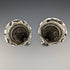 1903 British Antique Sterling Silver Vase Pair Earrings Total 214g No Inner