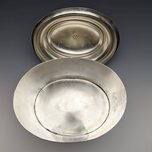 British vintage silver plated biscuit barrel