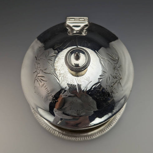 British Antique Silver Plated Biscuit Barrel WWHarrison & Co