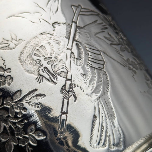 British Antique Silver Plated Biscuit Barrel WWHarrison & Co