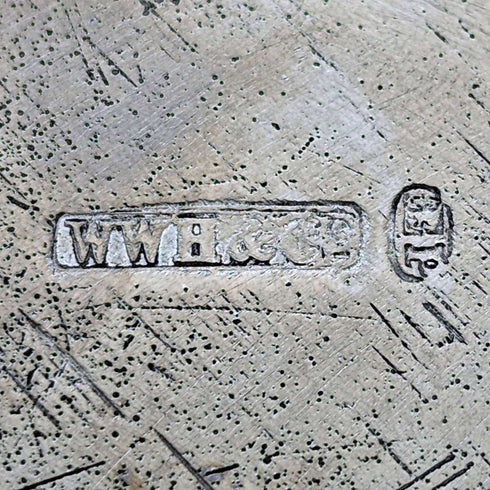 英國古董鍍銀餅乾桶 WWHarrison & Co