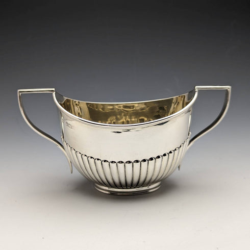 1902 年英國古董純銀糖壺和奶油壺總計 294 克 Fordham & Faulkner