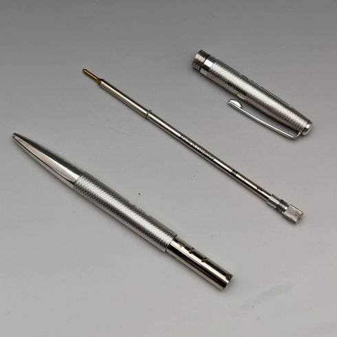 1981 年英國復古 Yard O 紅色純銀圓珠筆(帶盒)