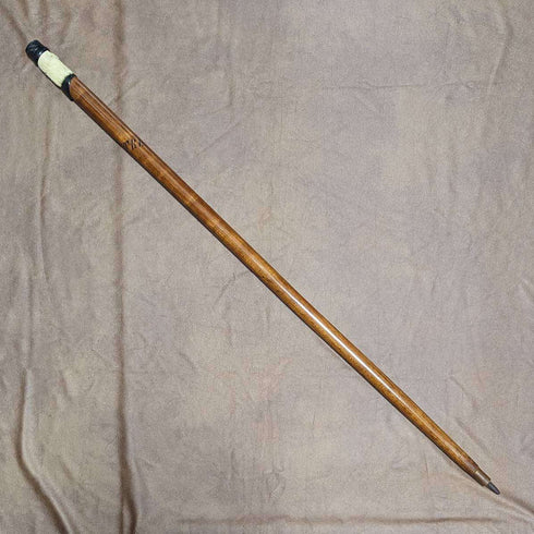 瑞士製造古董登山手杖,帶毛皮手柄 82 厘米