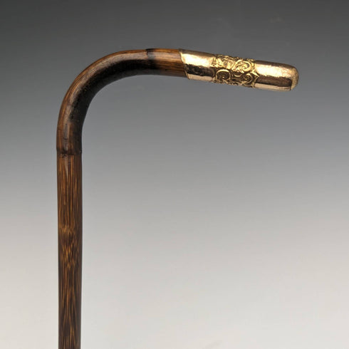 1900年左右英國古董細長輕便手杖L型手柄91.5厘米