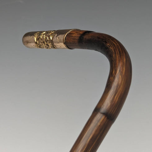 1900年左右英國古董細長輕便手杖L型手柄91.5厘米