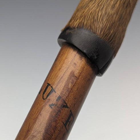 瑞士製造古董登山手杖,帶毛皮角柄 93 厘米