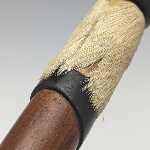 瑞士製造古董登山手杖,帶毛皮手柄 82 厘米