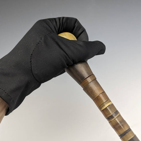 英國古董男士手杖多色牛角軸圓形手柄 85 厘米