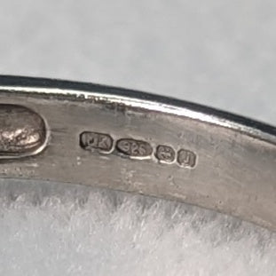 英国ヴィンテージジュエリー パール・真珠 純銀リング 指輪