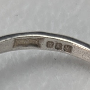 英国ヴィンテージジュエリー アメジスト 純銀リング (12-13号)指輪